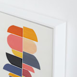 "summer totem" - Art Print in retro summer by Chris Rossi - Frame Close-up