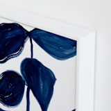 "Indigo Plant" - Art Print in Indigo Blue by flvx studio - Frame Close-up