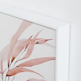 "Mogna02" - Art Print in Coral Pink by jinseikou - Frame Close-up