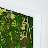 "A View in Green" - Art Print in Forest Green by Michael Hovitch - Frame Close-up