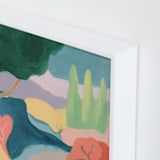 "Interlude II" - Art Print in Apricot by Lindsay Megahed - Frame Close-up