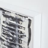 "Veil Dissolving" - Art Print in Black by Misty Hughes - Frame Close-up