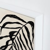 "Solitaire Plant" - Art Print in Deep Black by flvx studio - Frame Close-up