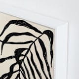"Solitaire Plant" - Art Print in Deep Black by flvx studio - Frame Close-up