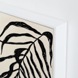 "Solitaire Plant" - Art Print in Deep Black by flvx studio - Frame Close-up