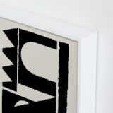 "Paper collage" - Art Print in Blackish by Stefania Copertini - Frame Close-up