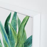"Tropical plants I" - Art Print in Evergreen by Alexandra Dzh - Frame Close-up