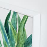 "Tropical plants I" - Art Print in Evergreen by Alexandra Dzh - Frame Close-up