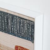 "Light Rustic Formation II" - Art Print in Gray Blue by Angel Walker - Frame Close-up