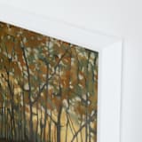 "Here Comes the Sun" - Art Print in Forest Green by Ashley Armistead - Frame Close-up