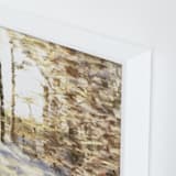 "Winter Walk" - Art Print in Gold Orche by Amy Hall - Frame Close-up