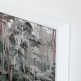 "Eucalyptus" - Art Print in spruce green by Alice Carmen - Frame Close-up