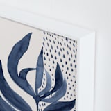 "Asymmetric balanced flower" - Art Print in Indigo AF by Bethania Lima - Frame Close-up
