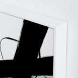 "Beside Myself" - Art Print in black and white by Ilana Greenberg - Frame Close-up