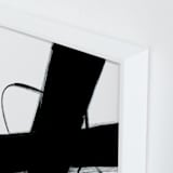 "Beside Myself" - Art Print in black and white by Ilana Greenberg - Frame Close-up