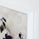 "Evening Flora" - Art Print in Pink Gray by Marta Spendowska - Frame Close-up