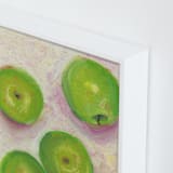 "Green Apples" - Art Print in Green Apple by Lindsay Megahed - Frame Close-up