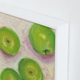"Green Apples" - Art Print in Green Apple by Lindsay Megahed - Frame Close-up