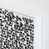 "HA-HA-HA-HA" - Art Print in Noir by Kate Roebuck - Frame Close-up