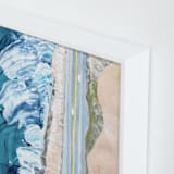 "Pacific Coast Highway" - Art Print in Pacific Teal by Denise Wong - Frame Close-up