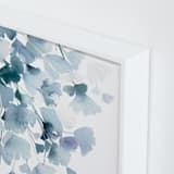 "Blue Ginkgo" - Art Print in Mute Indigo by Yao Cheng Design - Frame Close-up