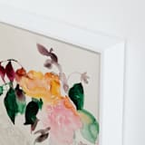 "Peonies" - Art Print in sarah bernhardt pink by Betsyness Studio - Frame Close-up