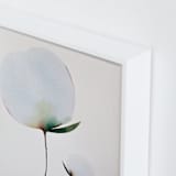 "Paran Bloom 01" - Art Print in Morning Blue by jinseikou - Frame Close-up
