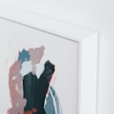 "Mark No. 3" - Art Print in Dark Teal by Kara Schlabaugh - Frame Close-up