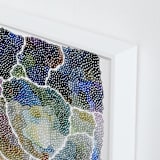 "freckle topography" - Art Print in Steel Blue by Kelly Place - Frame Close-up