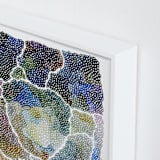 "freckle topography" - Art Print in Steel Blue by Kelly Place - Frame Close-up