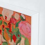 "Orange Flirt" - Art Print in Orange by Lynne Millar - Frame Close-up