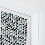 "Pebbles" - Art Print in Mist by Kelly Ventura - Frame Close-up