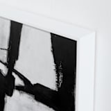 "Gentle Embrace" - Art Print in Black and White by Ilana Greenberg - Frame Close-up