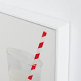 "Whole Milk" - Art Print in Warm Grey by Monica Loos - Frame Close-up