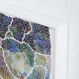 "freckle topography" - Art Print in Steel Blue by Kelly Place - Frame Close-up