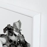 "Single Plasma" - Art Print in Monochrome by AT ORIGINALS - Frame Close-up
