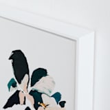 "Botanical Series #4" - Art Print in Dark blue by Caryn Owen - Frame Close-up