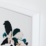 "Botanical Series #4" - Art Print in Dark blue by Caryn Owen - Frame Close-up