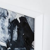 "Stormy Seas 03" - Art Print in Navy Blue by Sara Kraus - Frame Close-up