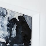 "Stormy Seas 03" - Art Print in Navy Blue by Sara Kraus - Frame Close-up