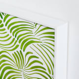 "Minted Forest" - Art Print in Rainforest Green by Deborah Velasquez - Frame Close-up