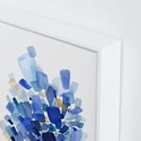 "Sea Glass" - Art Print in Ocean Blue by Yao Cheng Design - Frame Close-up