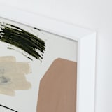 "Shape Shifters" - Art Print in clay salt by Lauren Packard - Frame Close-up