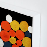 "Unity" - Art Print in Spice orange by Deborah Velasquez - Frame Close-up