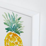 "ananas " - Art Print in fresh pineapple by Kiana Lee - Frame Close-up