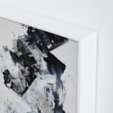 "Untitled 006" - Art Print in Charcoal by Sara Kraus - Frame Close-up