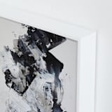 "Untitled 006" - Art Print in Charcoal by Sara Kraus - Frame Close-up