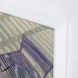 "Chair from my Childhood" - Art Print in Soft Green by Caitlin Winner - Frame Close-up