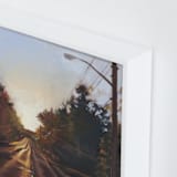 "Hometown Nostalgia" - Art Print in Sunset burnt orange by Amelia McMurrin - Frame Close-up