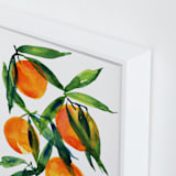 "Tangerine" - Art Print in Tangerine by Alexandra Dzh - Frame Close-up